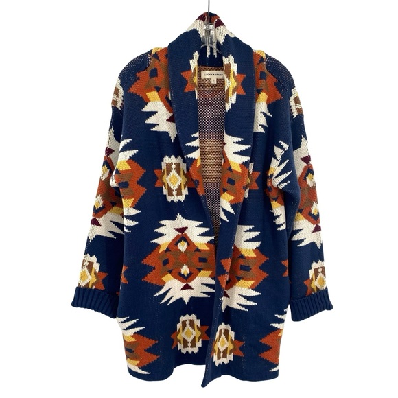 Lucky Brand Sweaters - Lucky Brand Women's Southwestern Aztec Cardigan Sweater Size Large